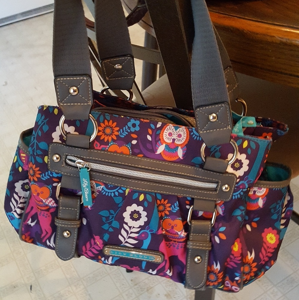Lily bloom multi color handbag